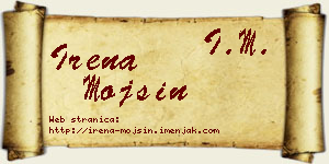 Irena Mojsin vizit kartica